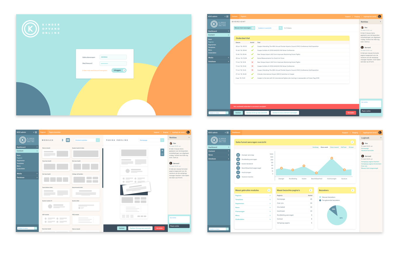Maatwerksystemen software realisatie cms beheer koo