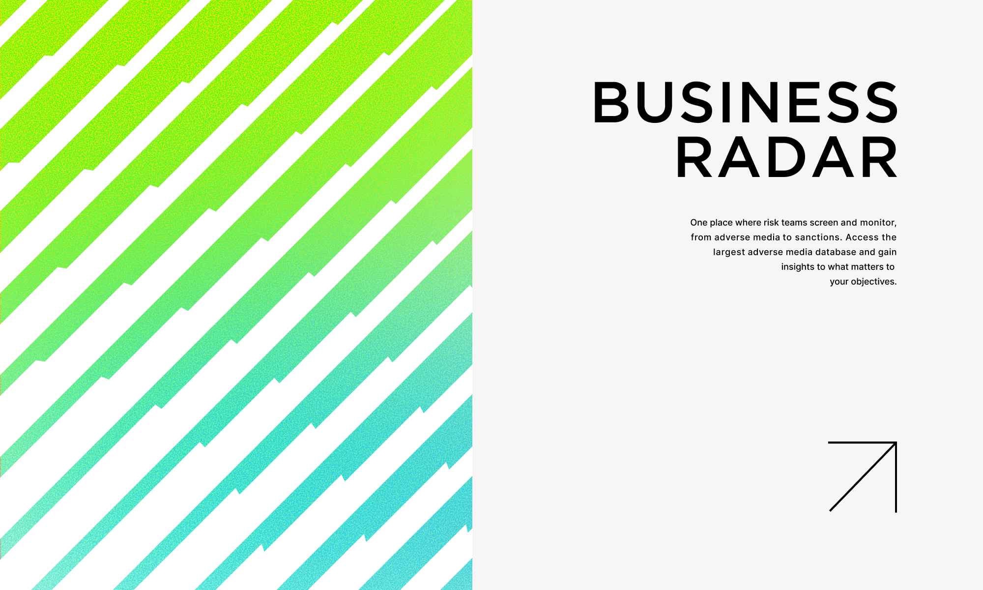 Presentatie element design Business Radar