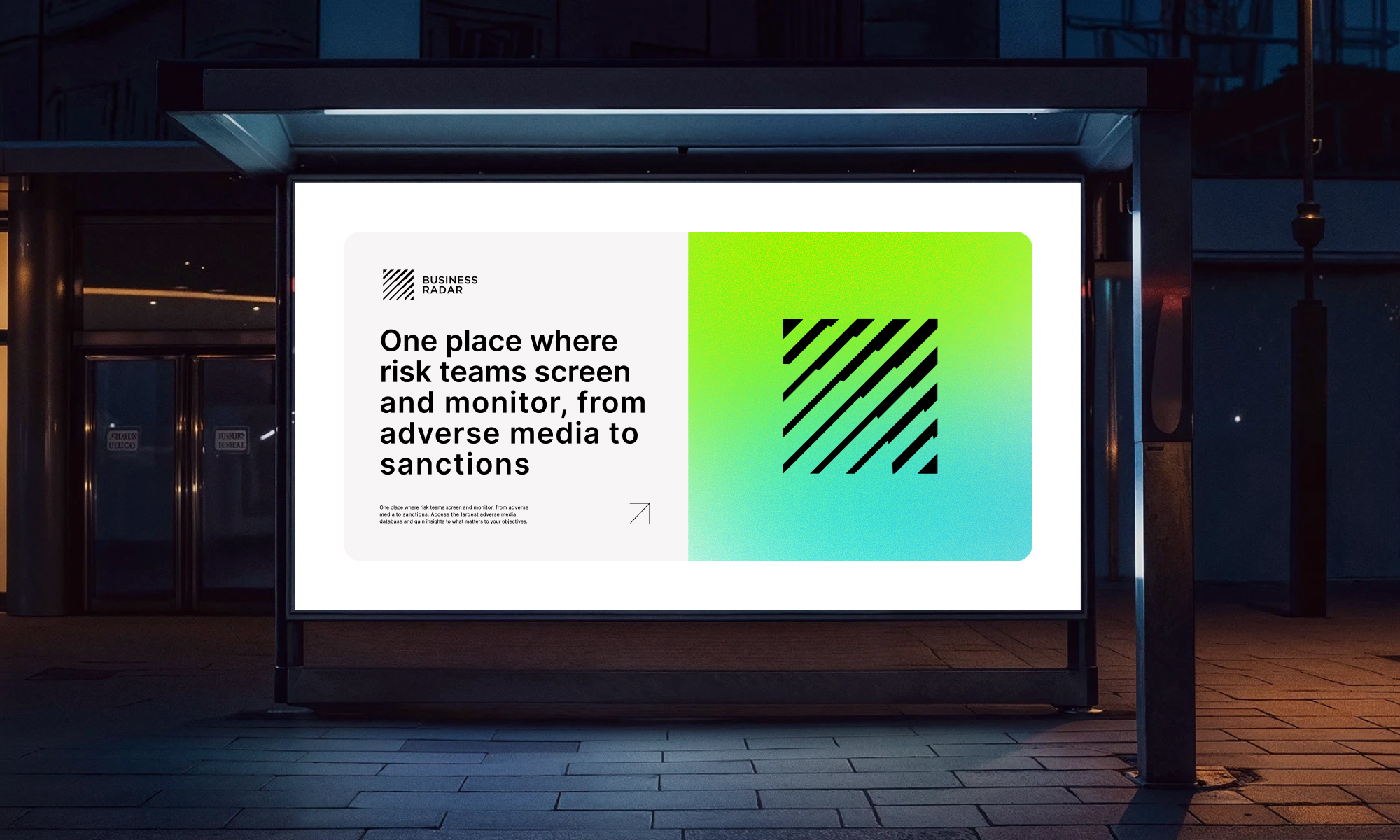 Business Radar buitenreclame ontwerp