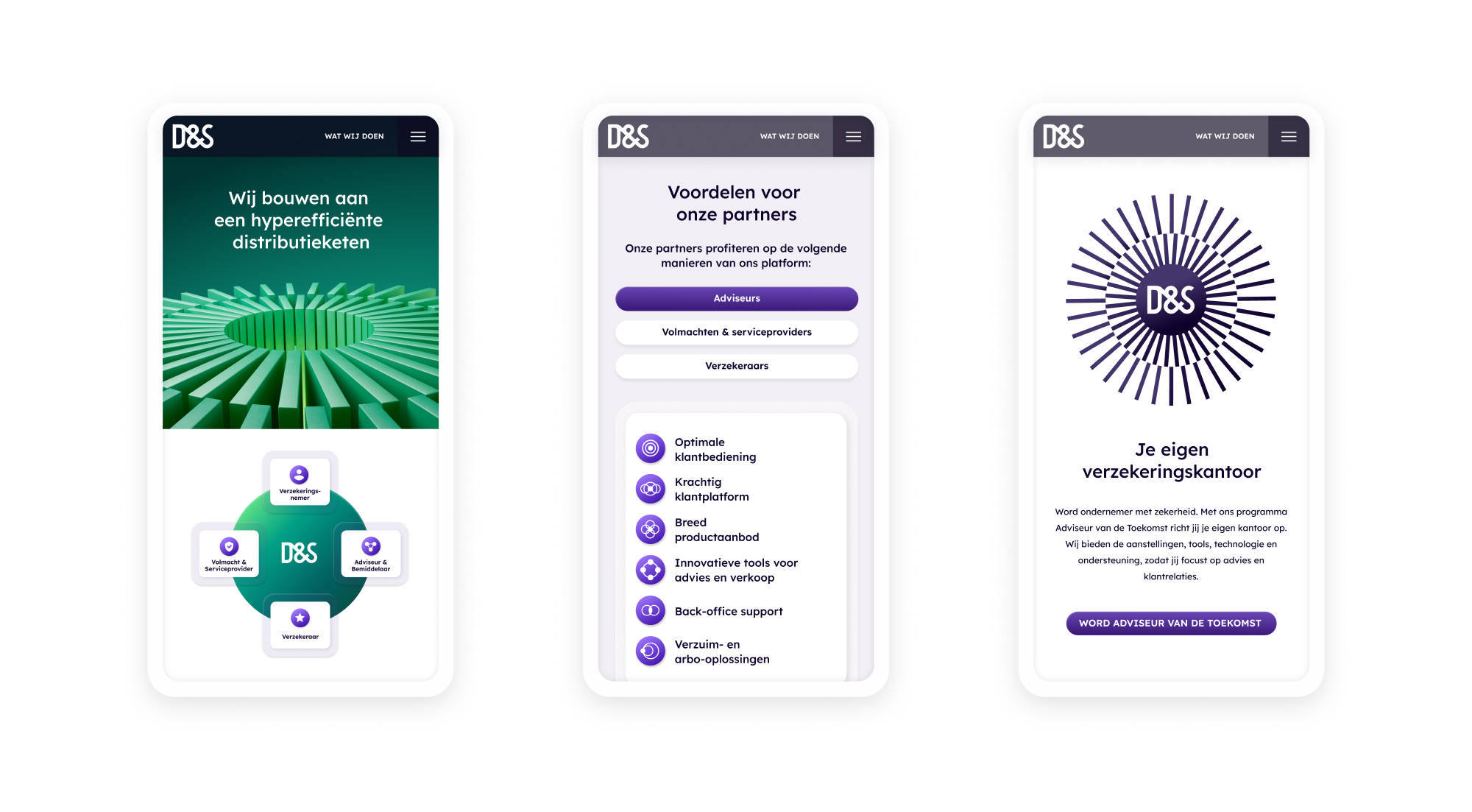 Responsive design voor D&S website 1