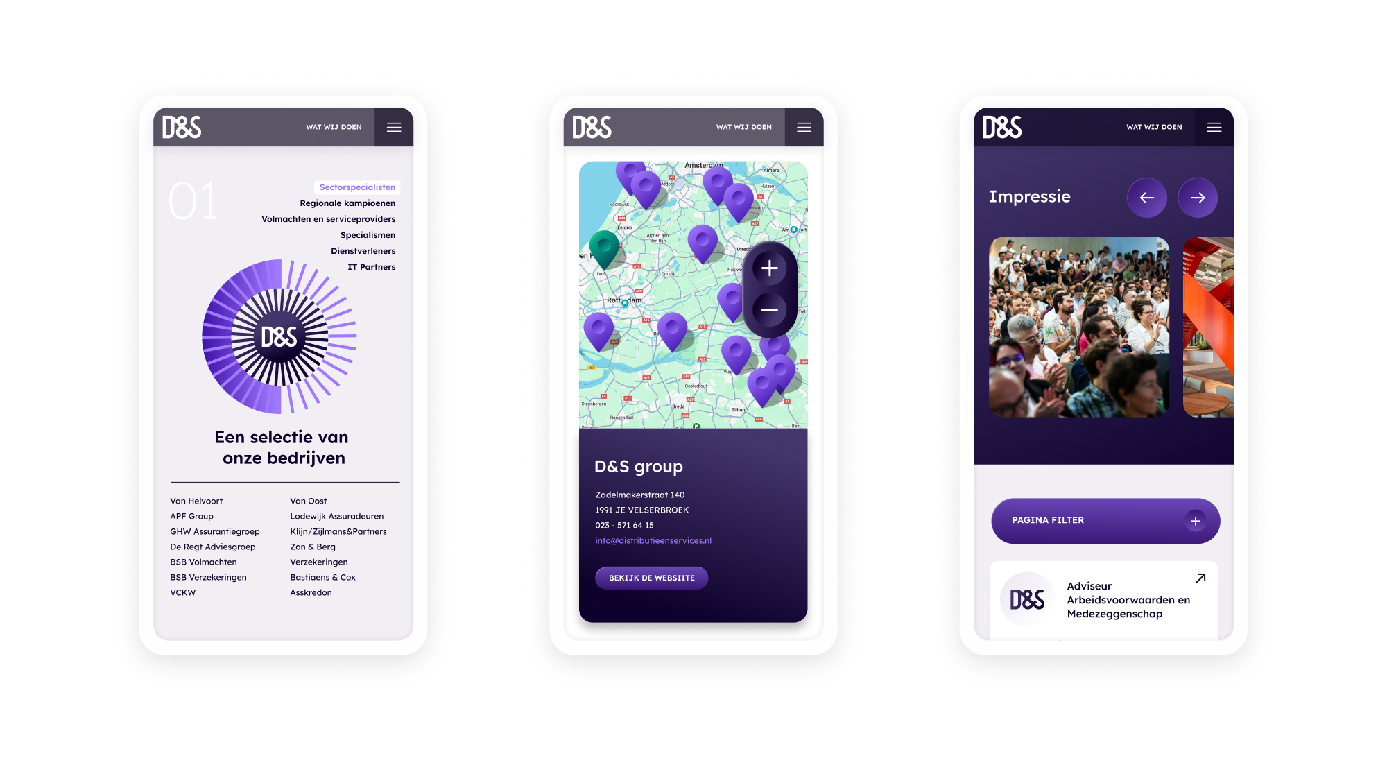 Responsive design voor D&S website 2