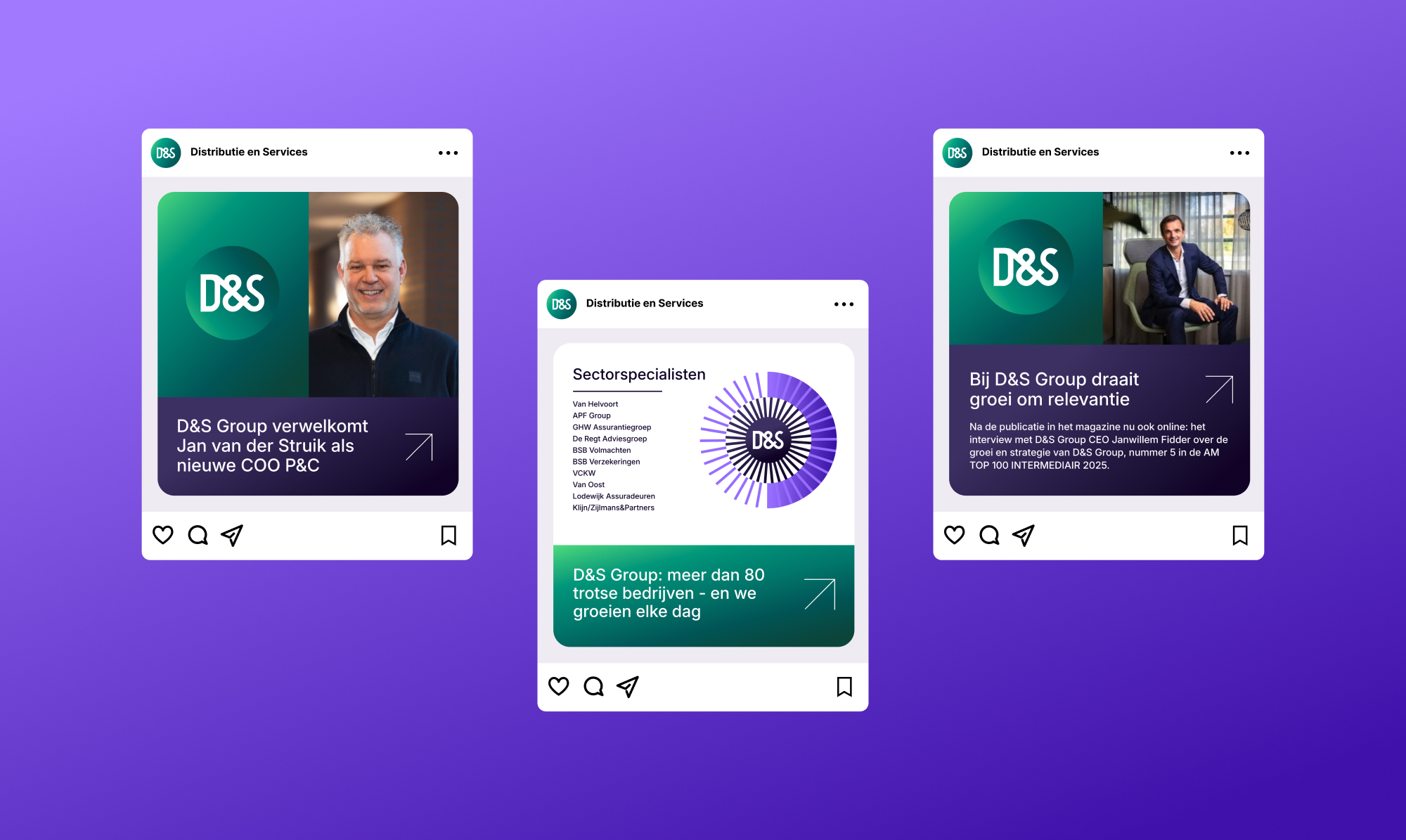 Social media ontwerp D&S door clic.nl