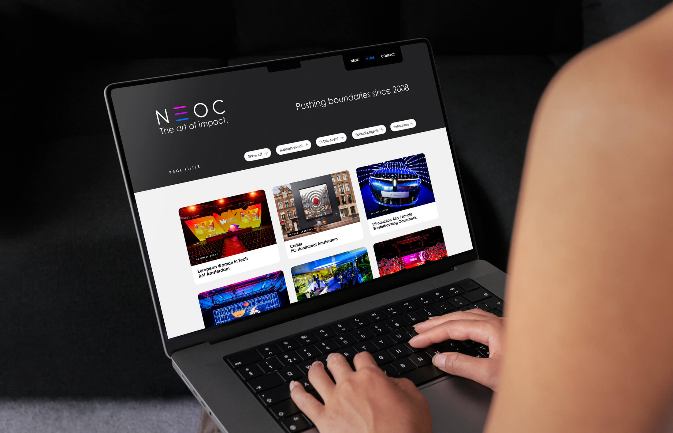 NEOC webdesign UI UX design clic.nl