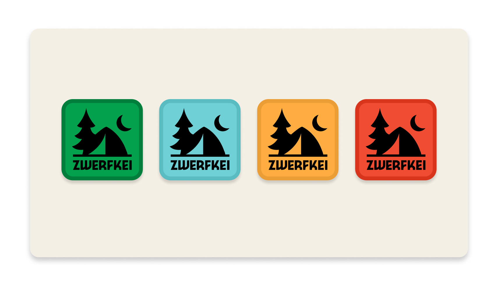 Logo variant voor Zwerfkei design